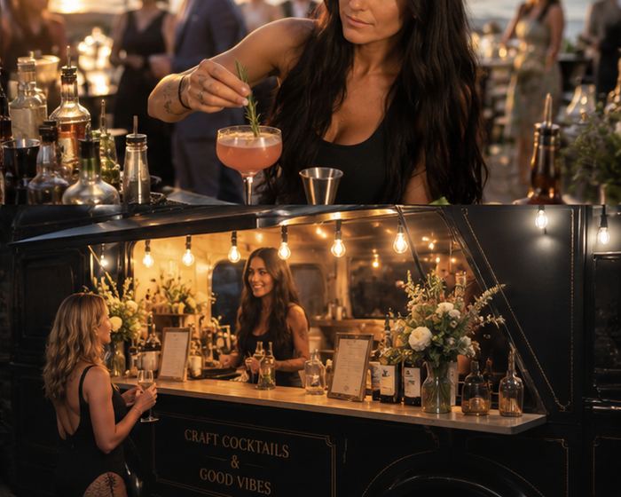 Garnishing a drink